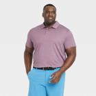 Men's Big & Tall Striped Polo Shirt - All In Motion Grape Purple