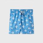 Toddler Boys' Seagull Print Swim Trunks - Cat & Jack Blue