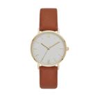 Women's Classic Roman Strap Watch - A New Day Gold/brown, Gray/brown