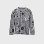 Boys' Long Sleeve Printed T-shirt - Cat & Jack Gray