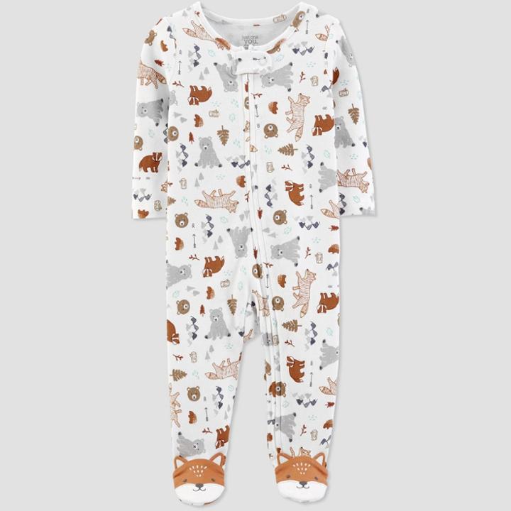 Baby Boys' Animal Sleep N' Play - Just One You Made By Carter's White Newborn