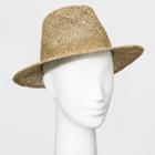 Women's Seagrass Fedora Hat - Universal Thread Natural, Women's, Size: Small,