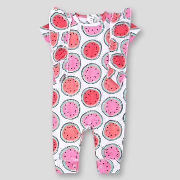 Lamaze Baby Girls' Organic Watermelon Romper -