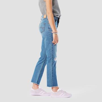 Denizen From Levi's Girls' Ankle Straight High-rise Jeans - Blue