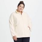 Women's Plus Size Polartec Fleece Jacket - All In Motion White