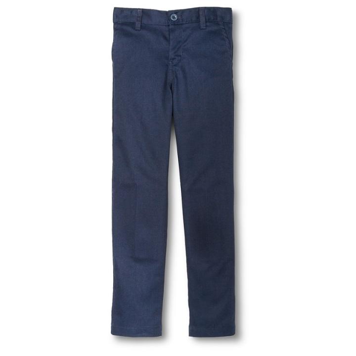 Dickies Boys' Slim Fit Flat Front Pants - Dark Navy