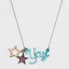 Girls' Yay & Star Necklace - Cat & Jack,