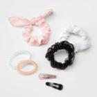Kids' 7pk Hair Clip And Twister Set - Cat & Jack Pink/black