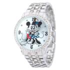 Women's Disney Minnie And Mickey With Alloy Case - Silver,