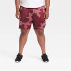Men's Big & Tall Camo Print Training Shorts - All In Motion Bright Red