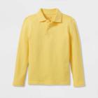 Plusboys' Long Sleeve Interlock Uniform Polo Shirt - Cat & Jack Yellow