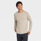 Men's Merino Wool Long Sleeve T-shirt - All In Motion Khaki Brown
