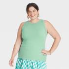 Women's Plus Size Rib Tank Top - A New Day