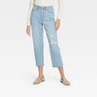 Women's Super-high Rise Vintage Cropped Straight Jeans - Universal Thread