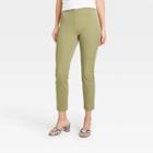 Women's High-rise Skinny Ankle Pants - A New Day Green