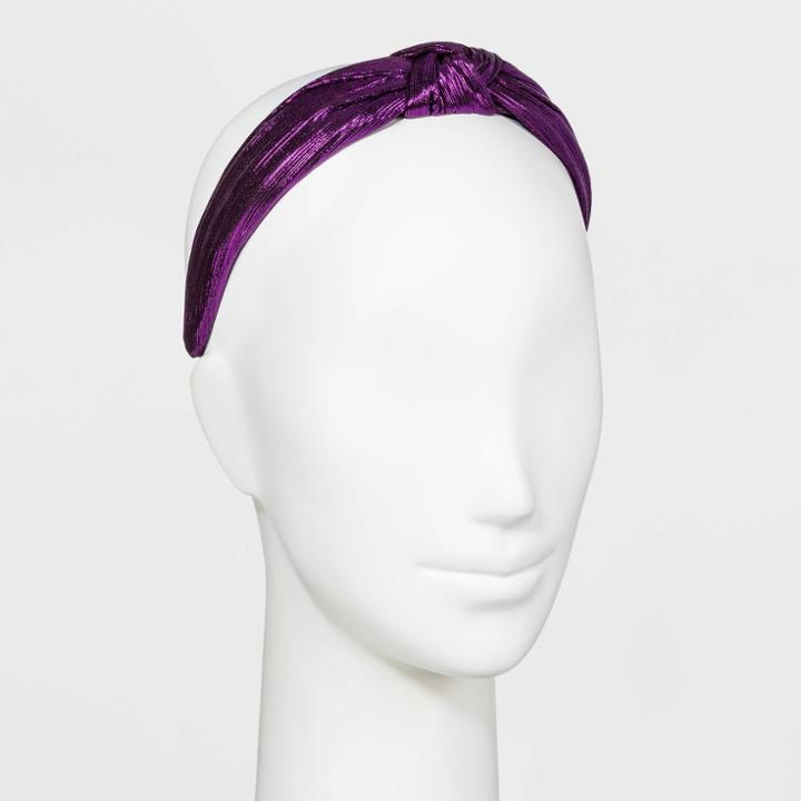 Knot Headband - A New Day Metallic Purple