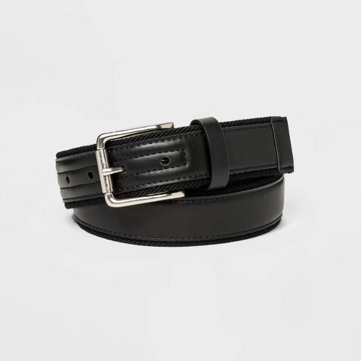 Men's Fabric With Overlay Belt - Goodfellow & Co Black