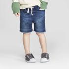 Toddler Boys' Moto Denim Shorts - Art Class Blue