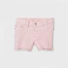 Toddler Girls' Cut-off Lace Jean Shorts - Cat & Jack Pink