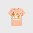 Girls' Star Wars Galaxy's Edge 'in A Galaxy Far Far Away' Short Sleeve T-shirt - Blush Pink