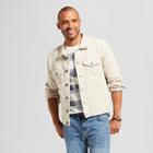 Target Men's Big & Tall Trucker Denim Jacket Tavex Dynasty Kluber Without Sherpa Lining - Goodfellow & Co Silver Cloud