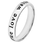 Elya 'true Love Waits' Stainless Steel Ring, Women's, Size: