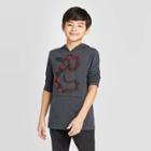 Boys' Long Sleeve Hooded T-shirt - Cat & Jack Gray