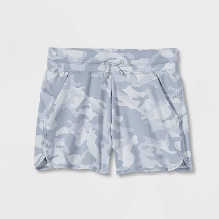 Girls' Soft Gym Shorts 3 - All In Motion Gray