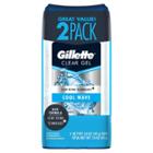 Target Gillette Cool Wave Clear Gel Antiperspirant And Deodorant Twin Pack