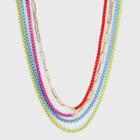 Multi-strand Matte Spray Chain Necklace - A New Day ,