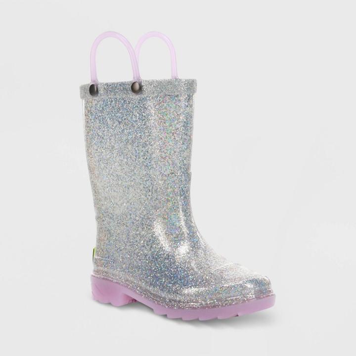 Toddler Girls' Western Chief Ozara Light-up Rain Boots - Lavender