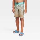 Boys' Palm Tree Print Board Shorts - Art Class Green