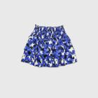 Women's Plus Size Smocked Ruffle A-line Mini Skirt - Who What Wear Black