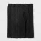 Boys' 4pk Flat Front Stretch Uniform Straight Fit Pants - Cat & Jack Black