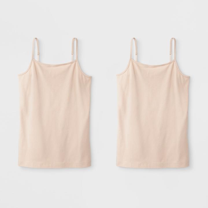 Girls' 2pk Cami - Cat & Jack Tan