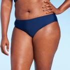 Women's Classic Full Coverage Hipster Bikini Bottom - Kona Sol Navy Blue