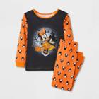 Toddler Girls' Minnie Mouse & Friends Halloween Pajama Set - Orange