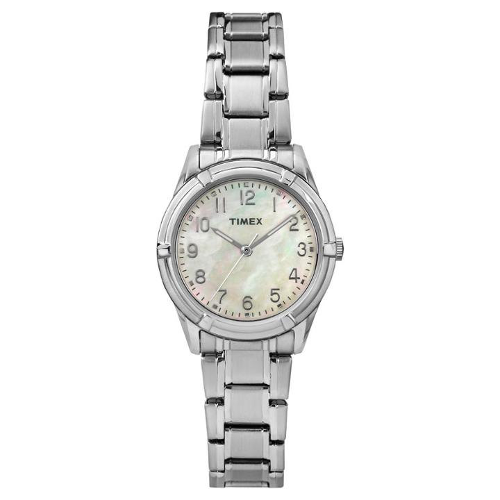 Women's Timex Watch - Silver/mother Of Pearl Tw2p76000jt