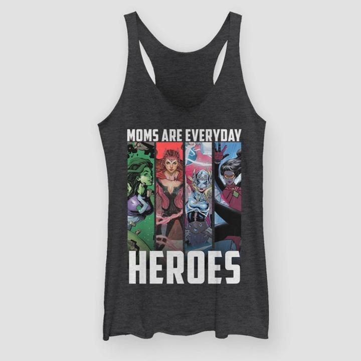 Women's Marvel Everyday Moms Tank Top (juniors') - Black