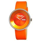 Women's Crayo Button Watch With Day And Date Display - Orange
