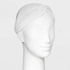 Textured Headwrap - Universal Thread White