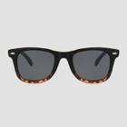 Women's Surf Plastic Sunglasses - A New Day Black, Women's, Size: Small, Black/blue