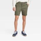 Men's Every Wear 7 Slim Fit Flat Front Chino Shorts - Goodfellow & Co Green