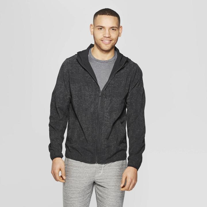 Men's Run Windbreaker Jacket - C9 Champion Black
