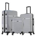 Inusa Resilience Lightweight Hardside Checked Spinner Luggage Set