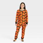 Women's Halloween Pumpkins Matching Family Pajama Set - Hyde & Eek! Boutique Orange