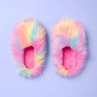 Girls' Rainbow Slide Slippers - More Than Magic S, Girl's, Size: Small,