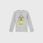 Warner Bros. Boys' Elf Long Sleeve Graphic T-shirt - Gray