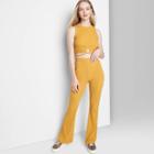Women's Knit Flare Pants - Wild Fable Yellow