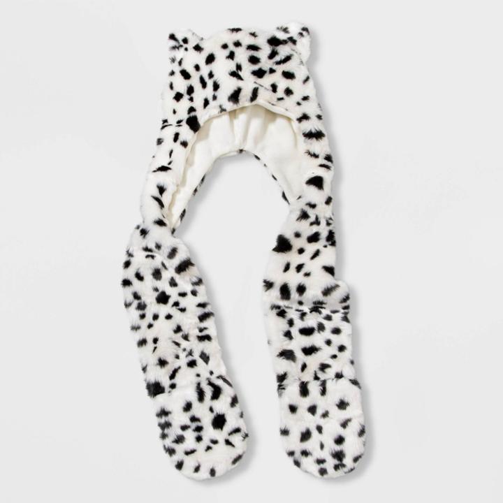 Kids' Leopard Hooded Scarf - Cat & Jack White, Kids Unisex, Beige